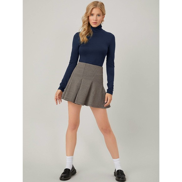 🌟HIGH NECK FORM FITTED TEE turtleneck black - Picture 5 of 8